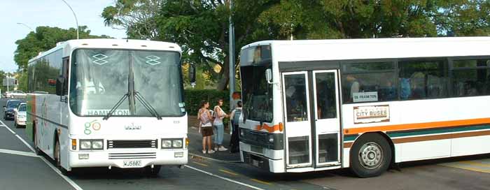 Go-bus Isuzu MT111 Designline 203 & Hamilton City Leyand Lynx